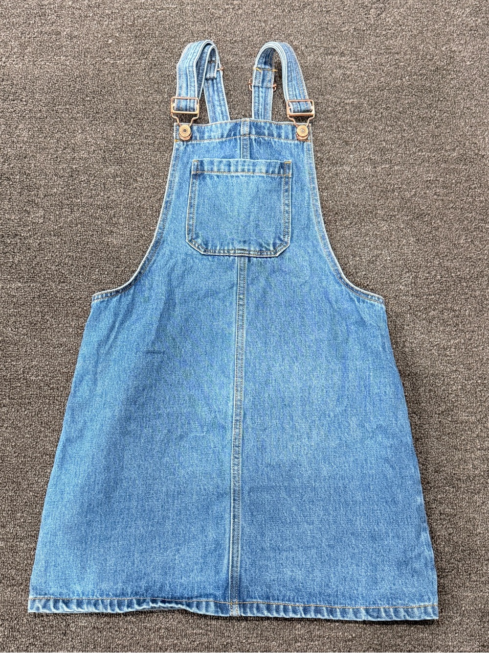 Forever 21 Light Blue Denim Pinafore Dress for Girls